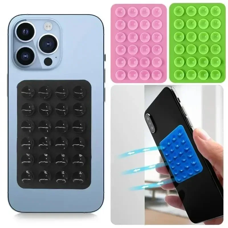 Phone Accessories Stand - Silicon Adhesive Smartphones Stand Sticky Non