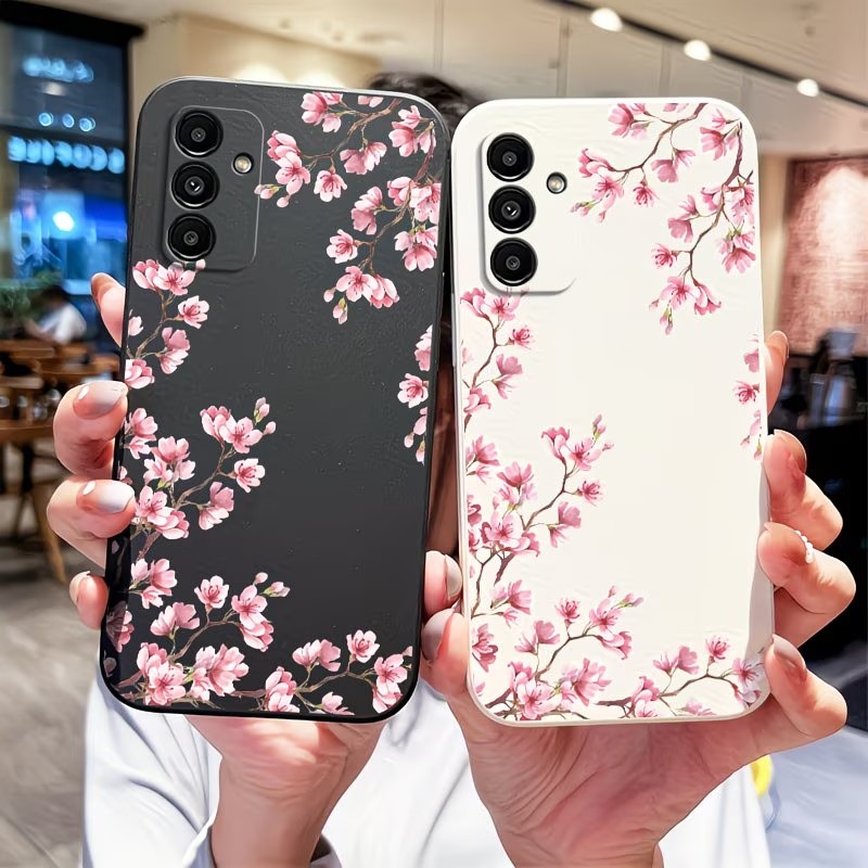 Samsung Galaxy A55 - Pink Cherry Blossom Branch Print Phone