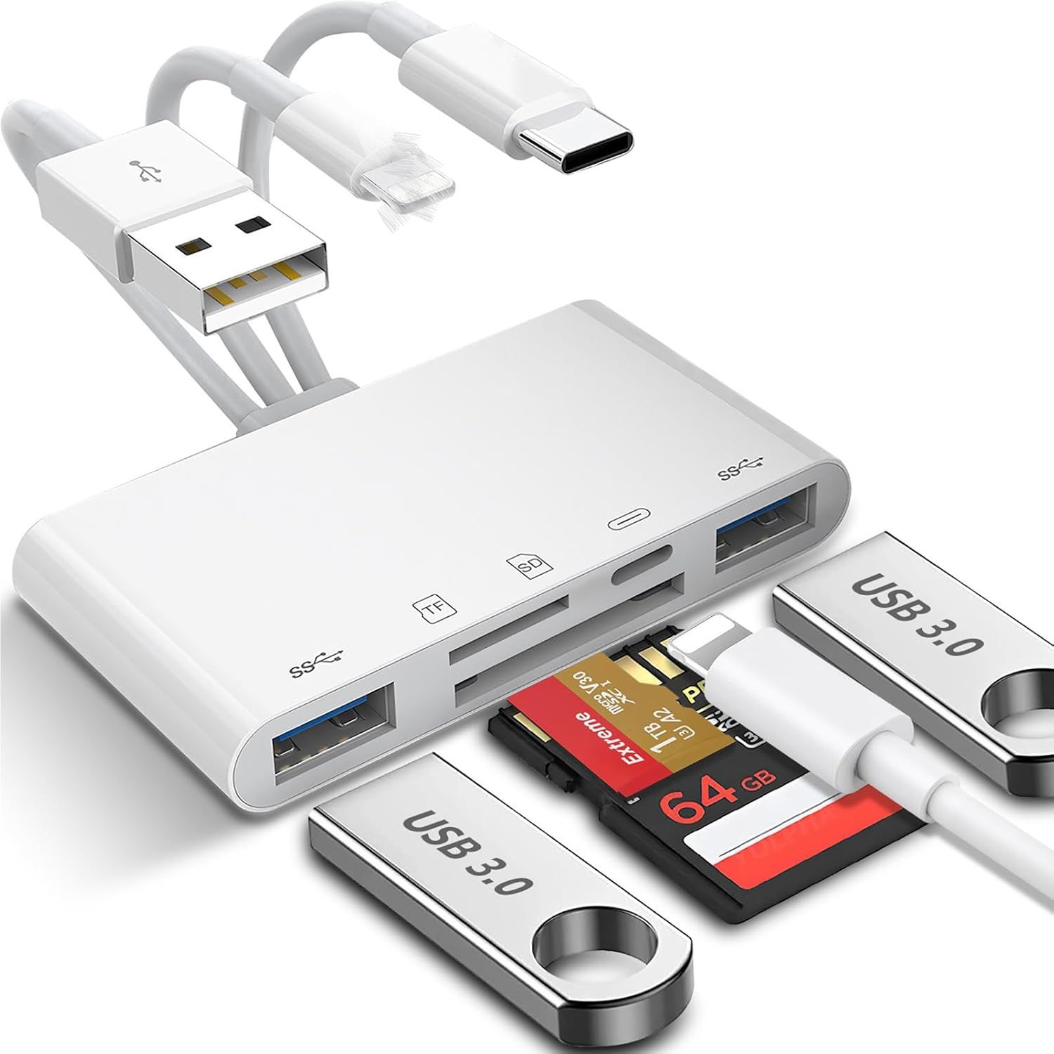 Micro Sd Card - 10PCS 5-in-1 Multi-Device USB OTG Adapter