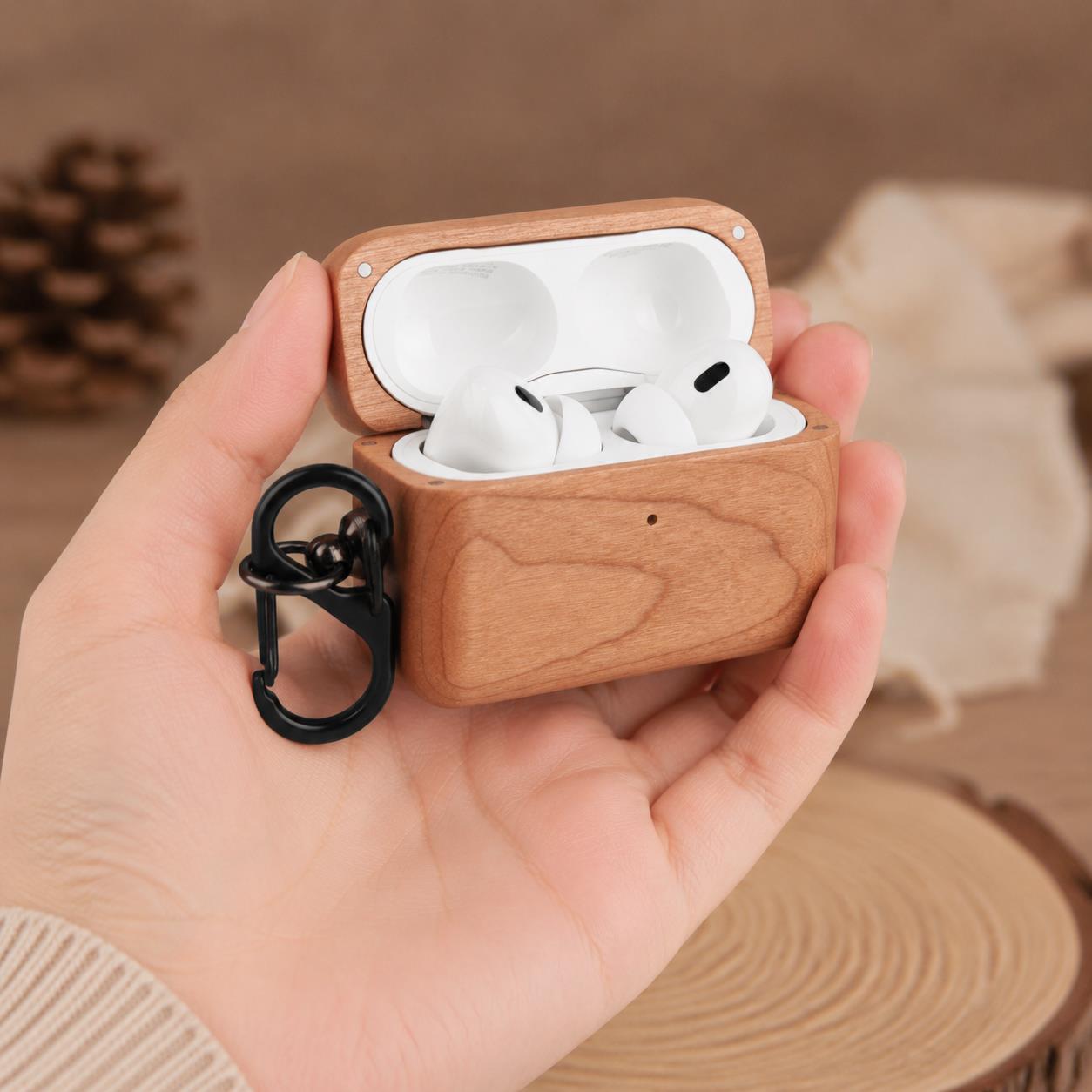 Airpod Case Cover - Luxury Shockproof Nature Square Shape Cheery