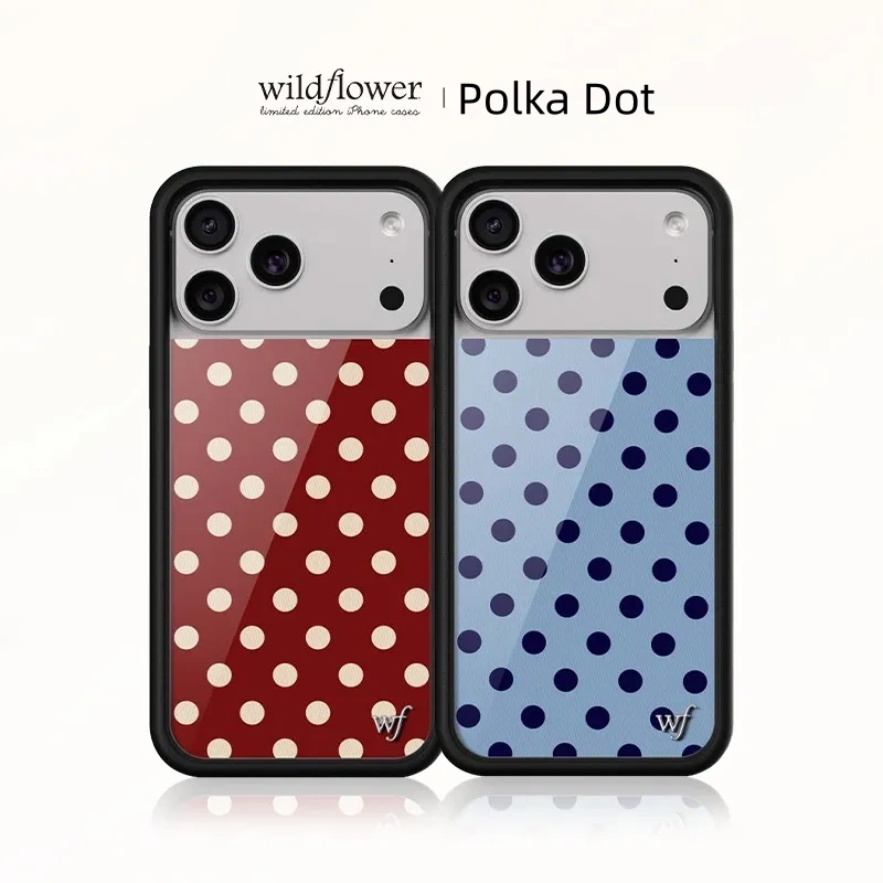 Phone Accessories Red - Wildflower 3D Polka Dots Phone Case