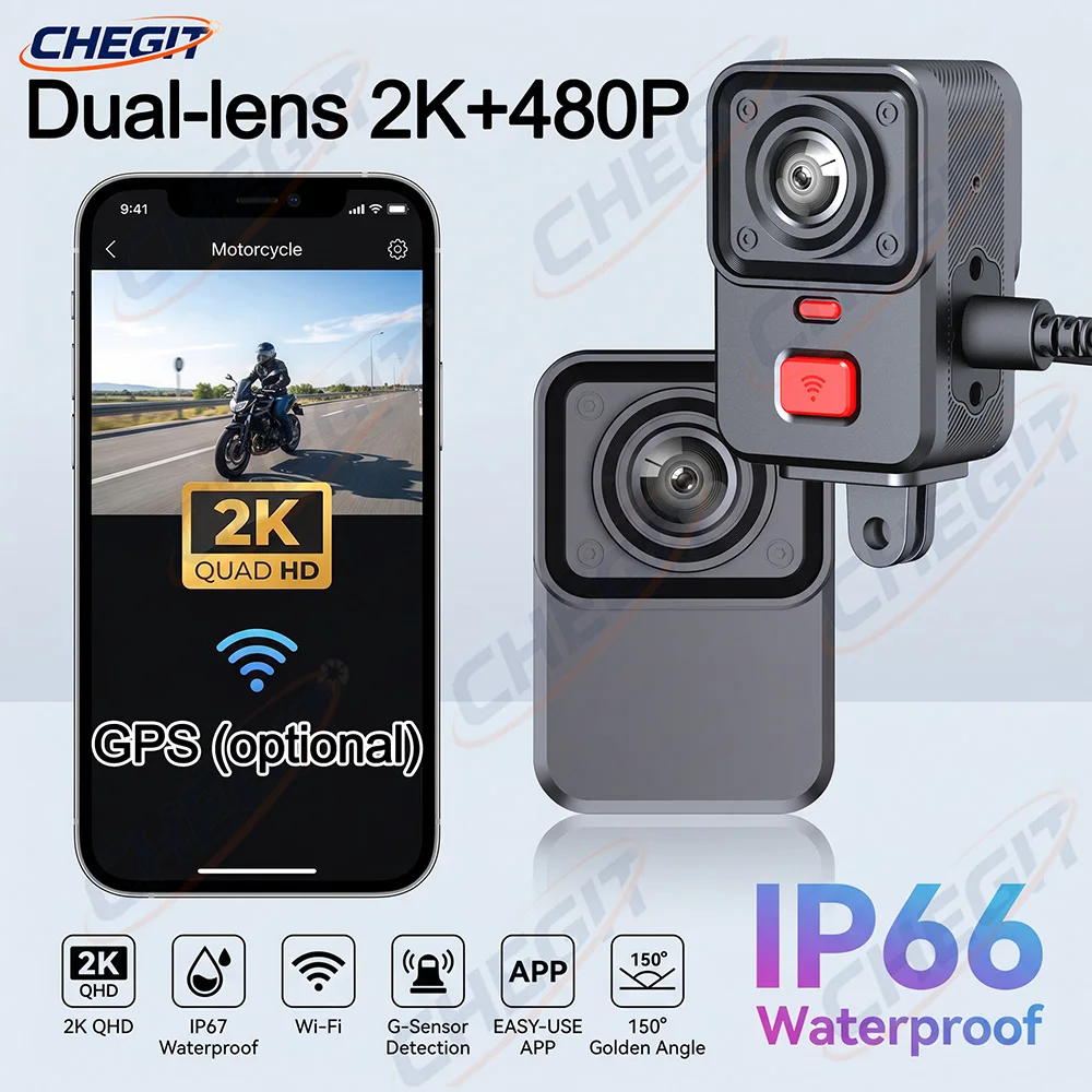 Micro Sd Card - 2K Dual lens HD Motorcycle Driving