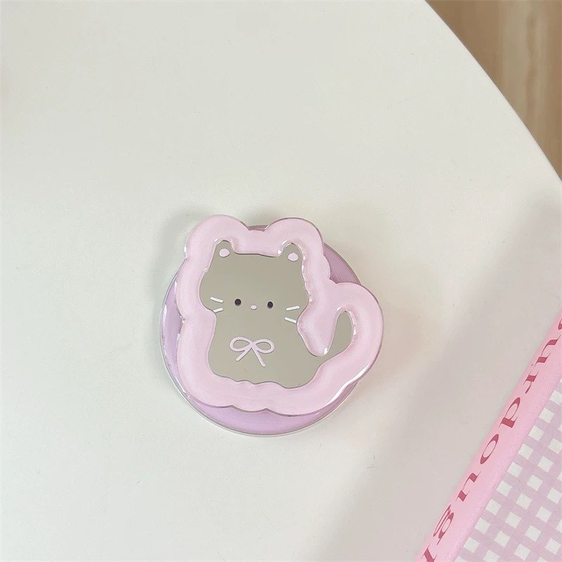 Kawaii Ins Mirror Pop Socket T - Phone Accessories Stand recension och pris