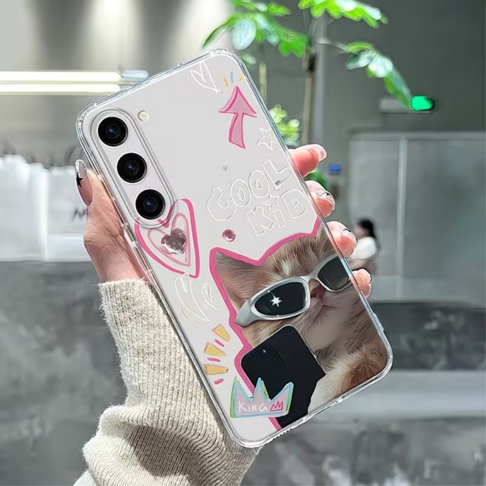 Puppy Pattern Clear TPU Phone  - Samsung Galaxy A55 recension och pris