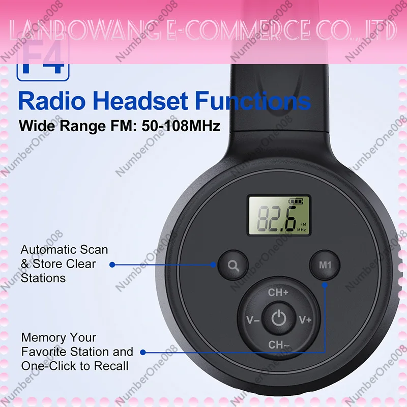 Headband FM Radio Headset Rech - Micro Sd Card recension och pris