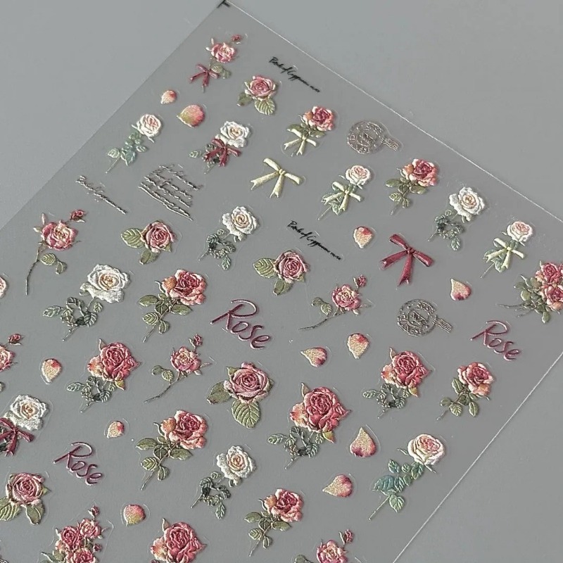 5Pcs Ins Retro Rose Sticker Hi - Phone Accessories Red recension och pris