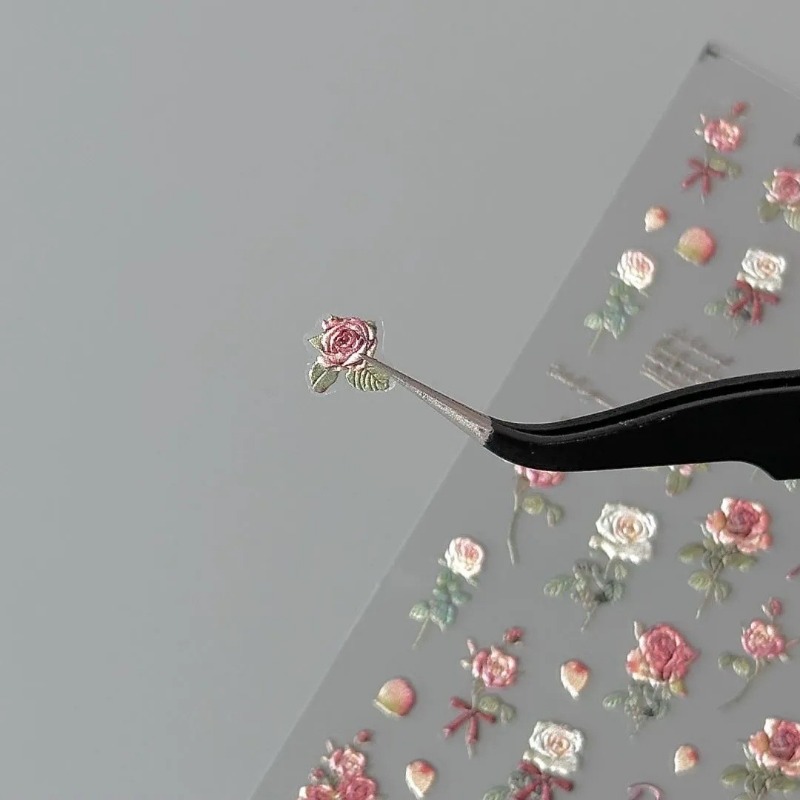 5Pcs Ins Retro Rose Sticker Hi - Phone Accessories Red recension och pris