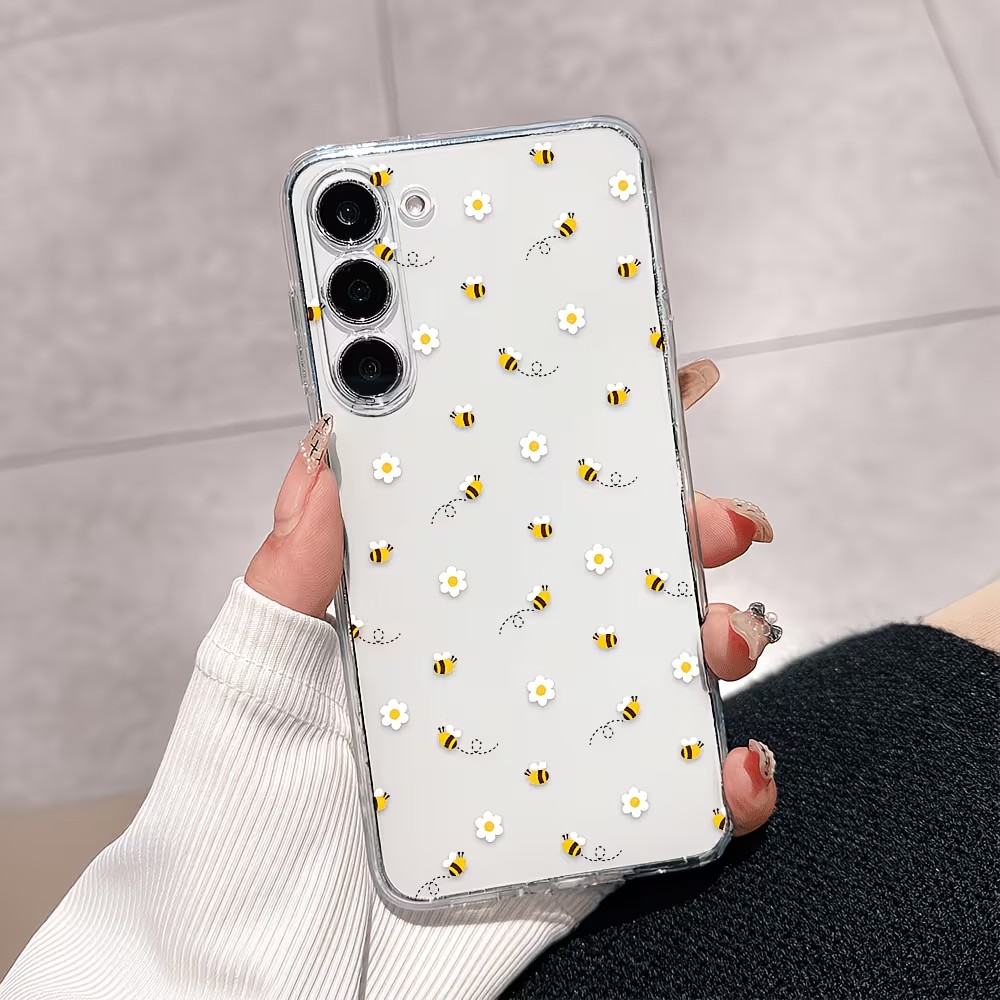 Transparent TPU Cute Bee Daisy - Samsung Galaxy A55 recension och pris