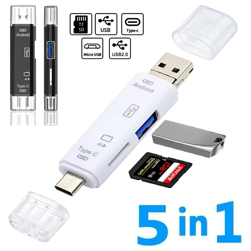 5 in 1 Multifunction Usb 2.0 T - Micro Sd Card recension och pris