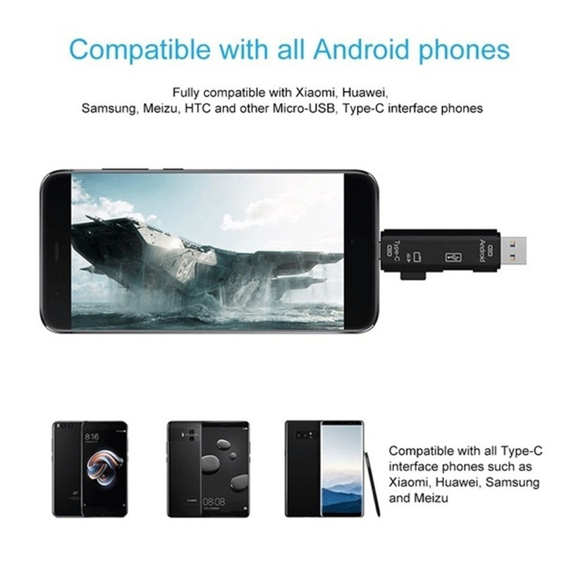 5 in 1 Multifunction Usb 2.0 T - Micro Sd Card recension och pris