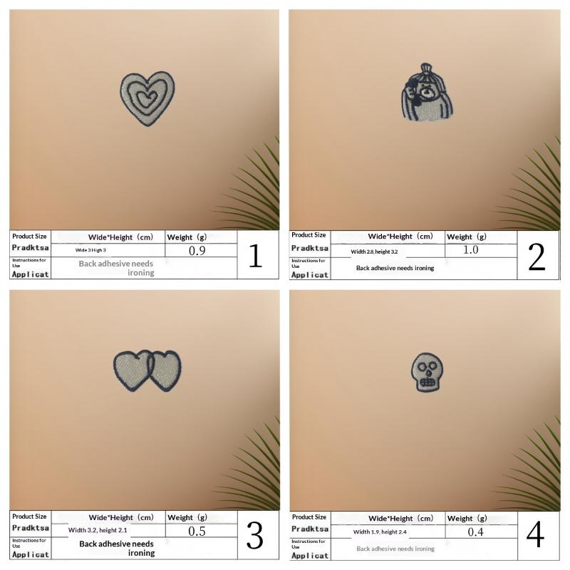 1Set Heart Cat Skull Birds Emb - Phone Accessory recension och pris
