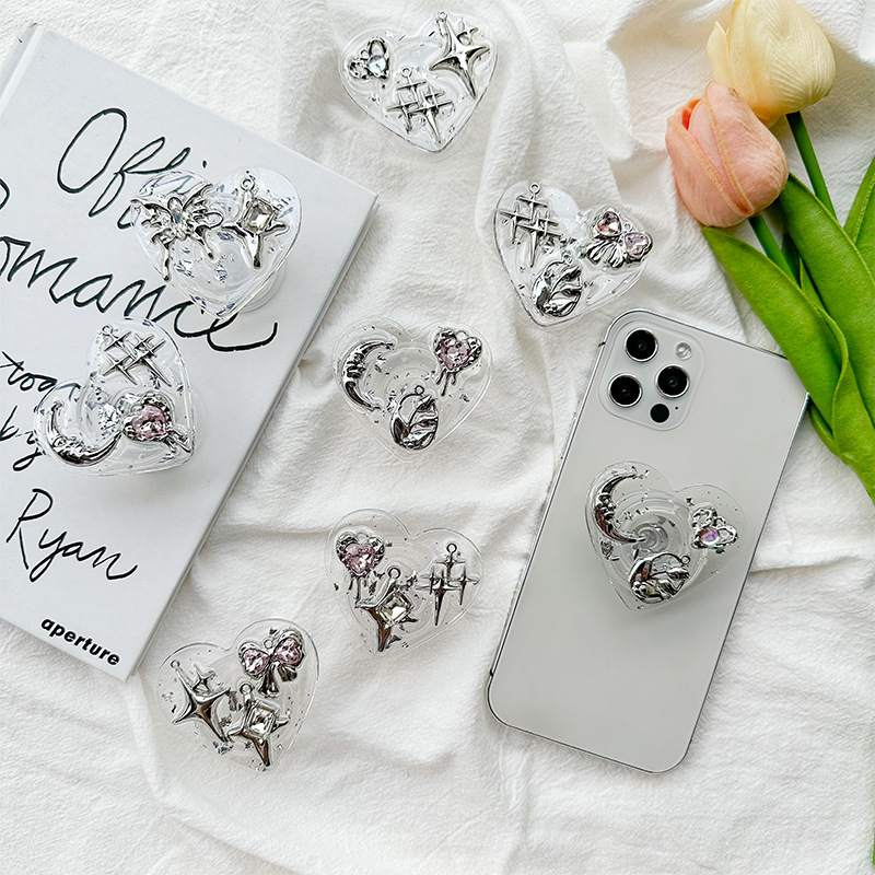 Clear Heart Phone Grip Holder  - Phone Accessories Stand recension och pris
