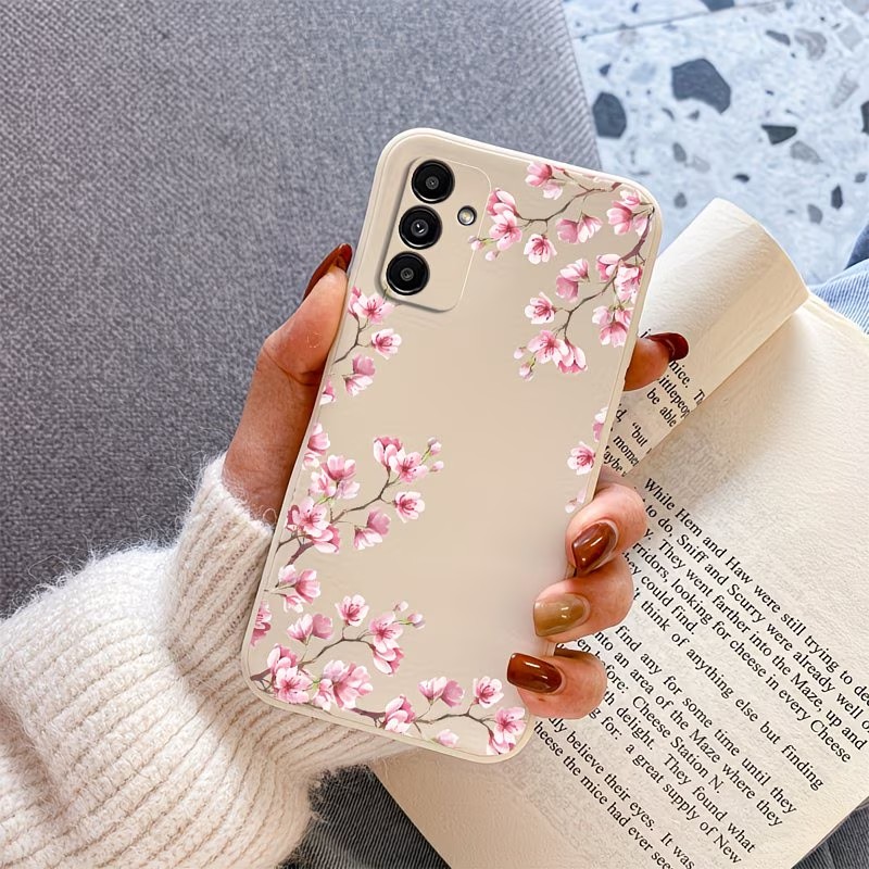 Pink Cherry Blossom Branch Pri - Samsung Galaxy A55 recension och pris
