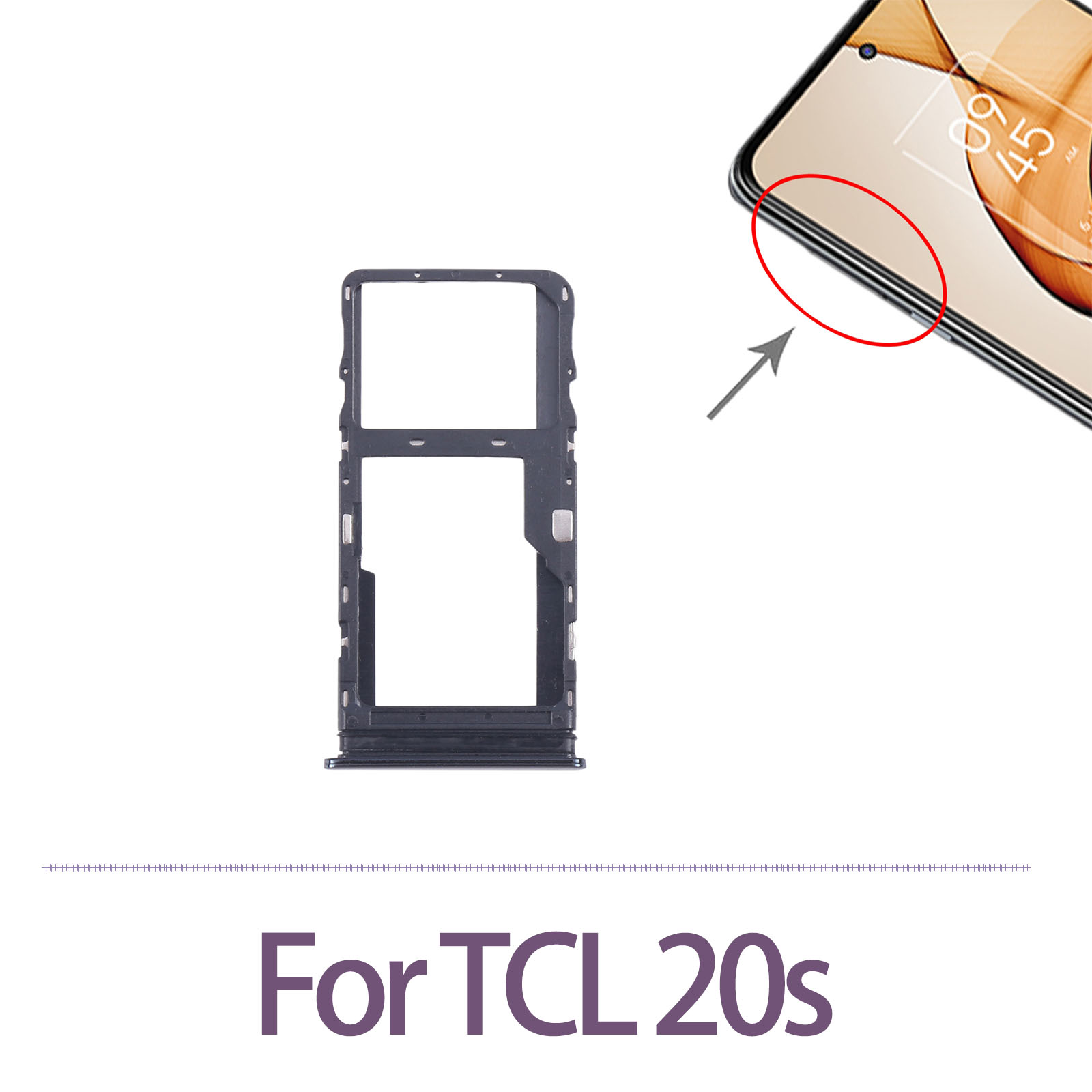 SIM Card Repair Part For TCL 2 - Micro Sd Card recension och pris