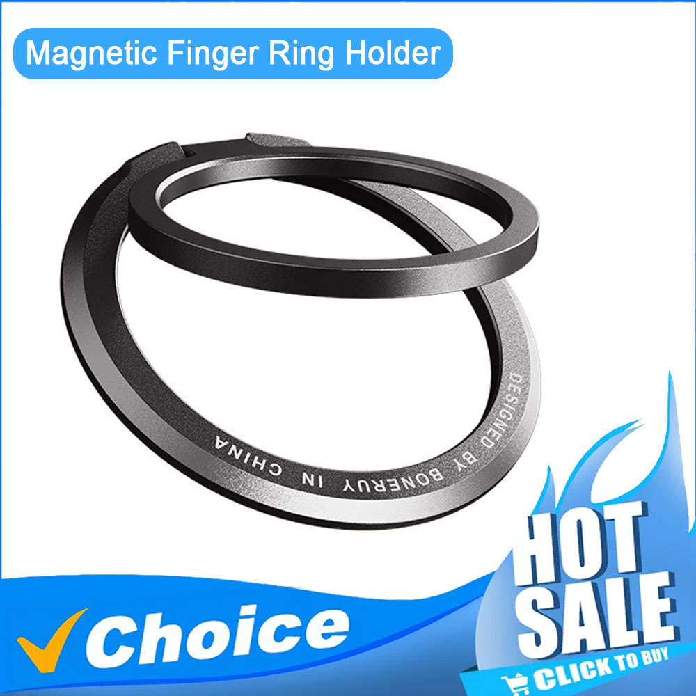 Slim Magnetic Finger Ring Grip - Phone Accessories Stand recension och pris