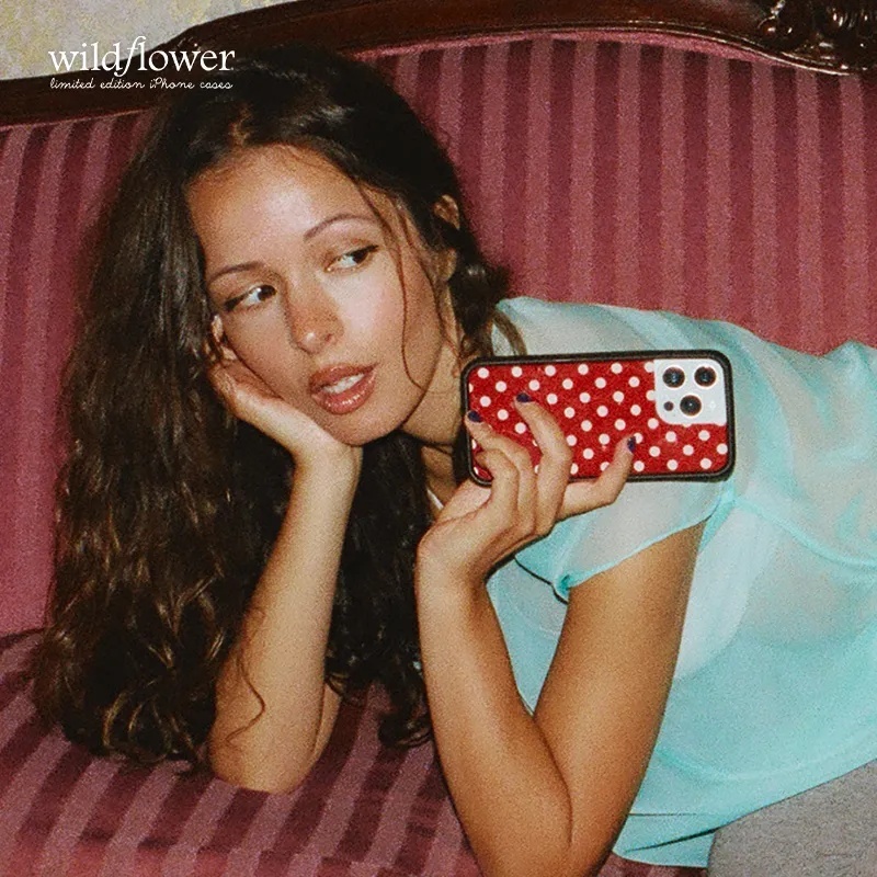 Wildflower 3D Polka Dots Phone - Phone Accessories Red recension och pris