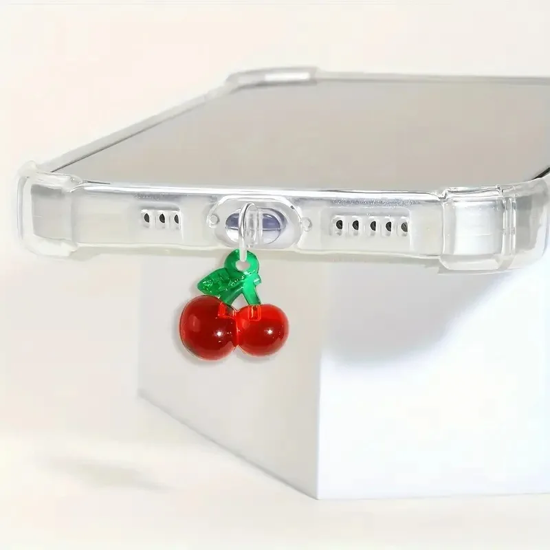 1pcs Red Cherry Phone Dust Plu - Phone Accessories Red recension och pris