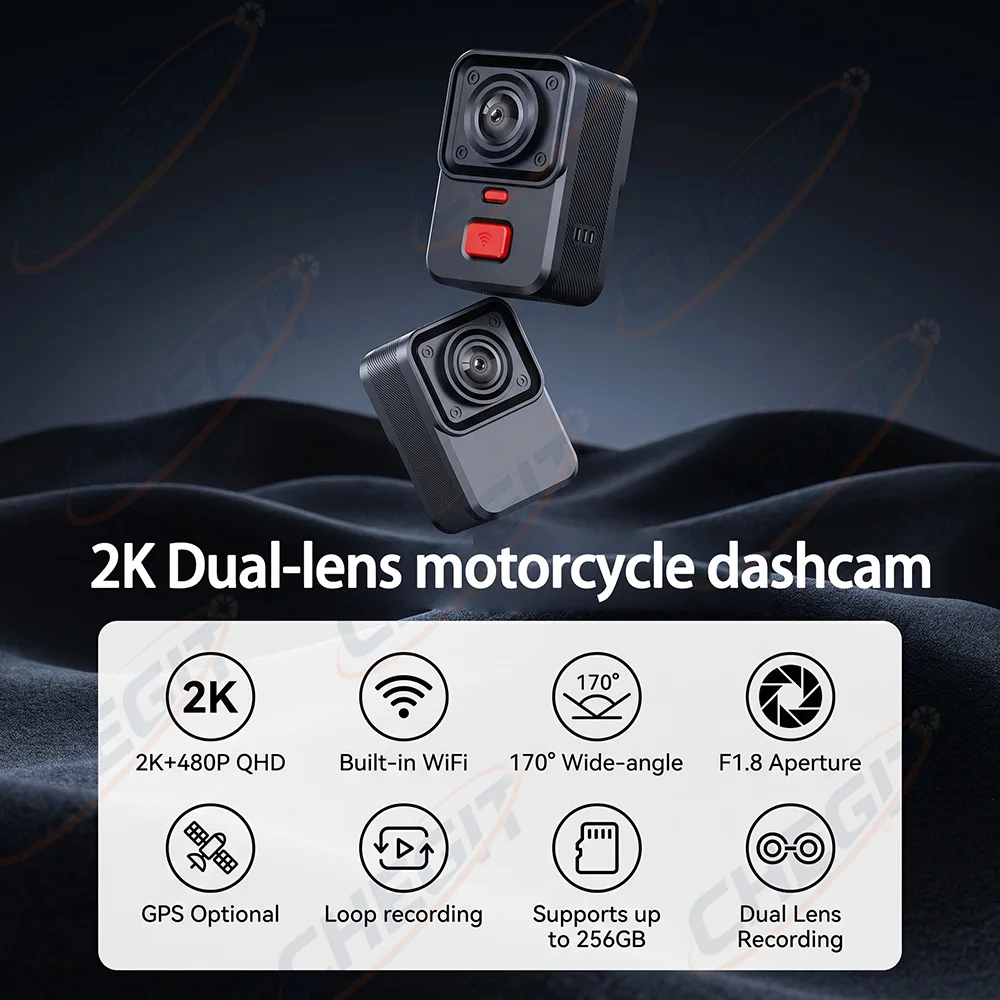 2K Dual lens HD Motorcycle Dri - Micro Sd Card recension och pris
