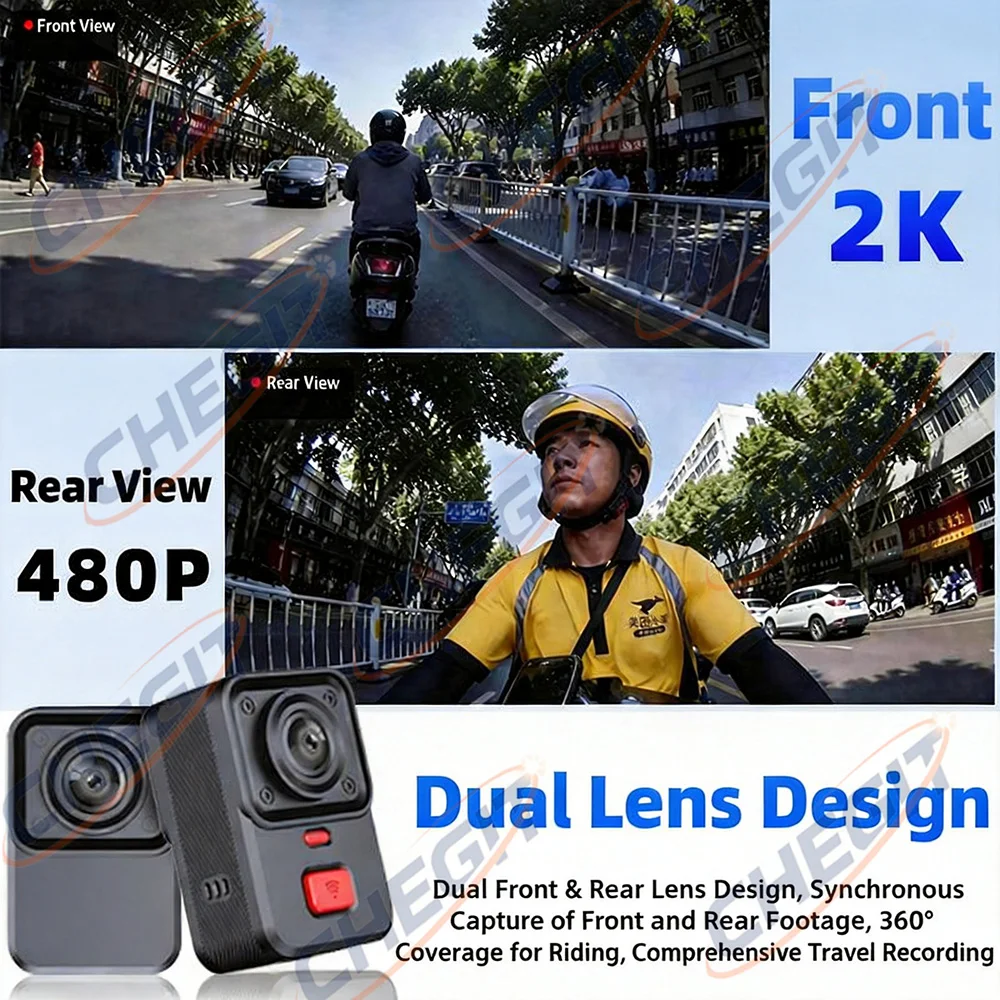 2K Dual lens HD Motorcycle Dri - Micro Sd Card recension och pris